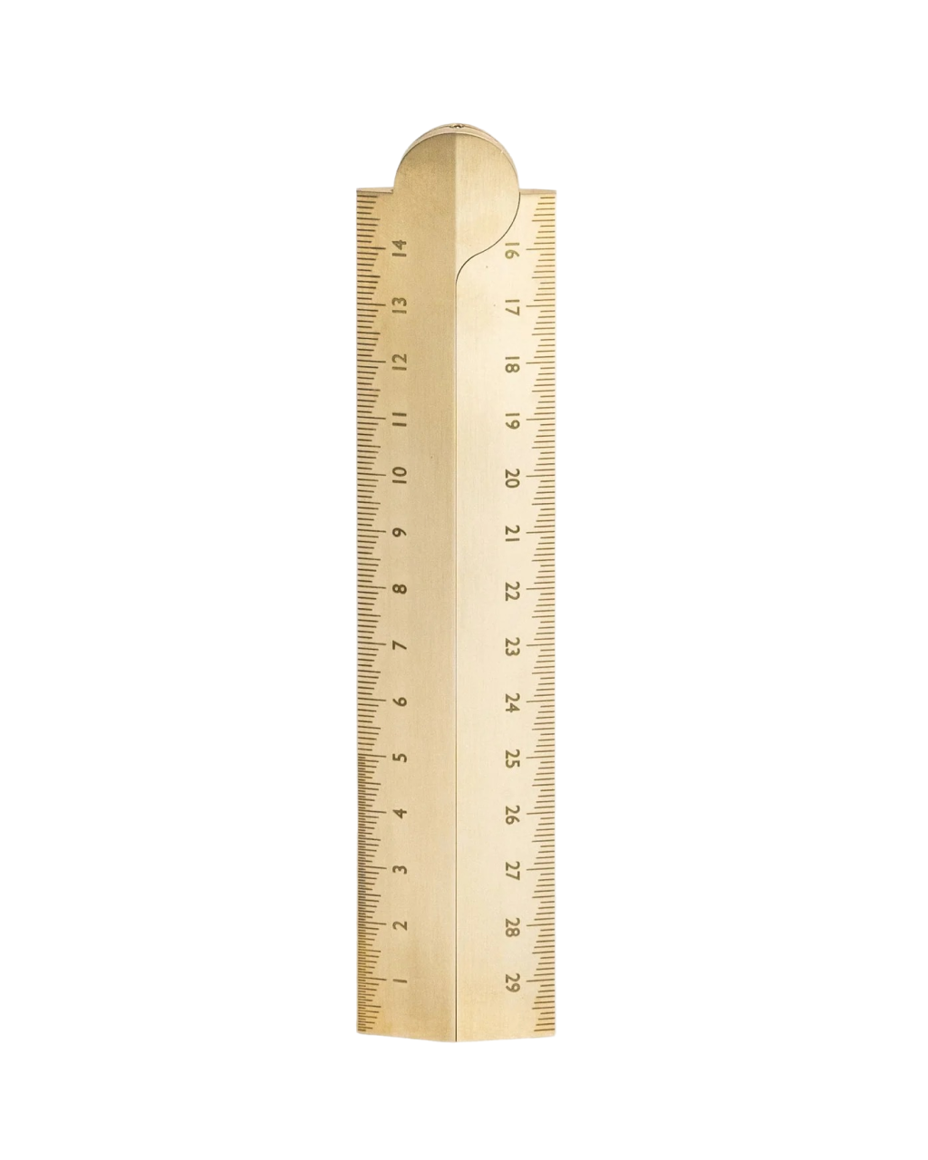 Makers Cabinet Stria - Solid Brass Folding Ruler