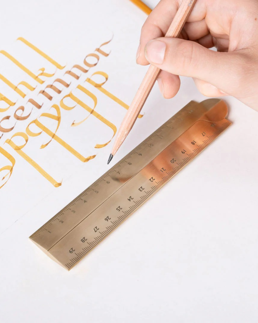 Makers Cabinet Stria - Solid Brass Folding Ruler