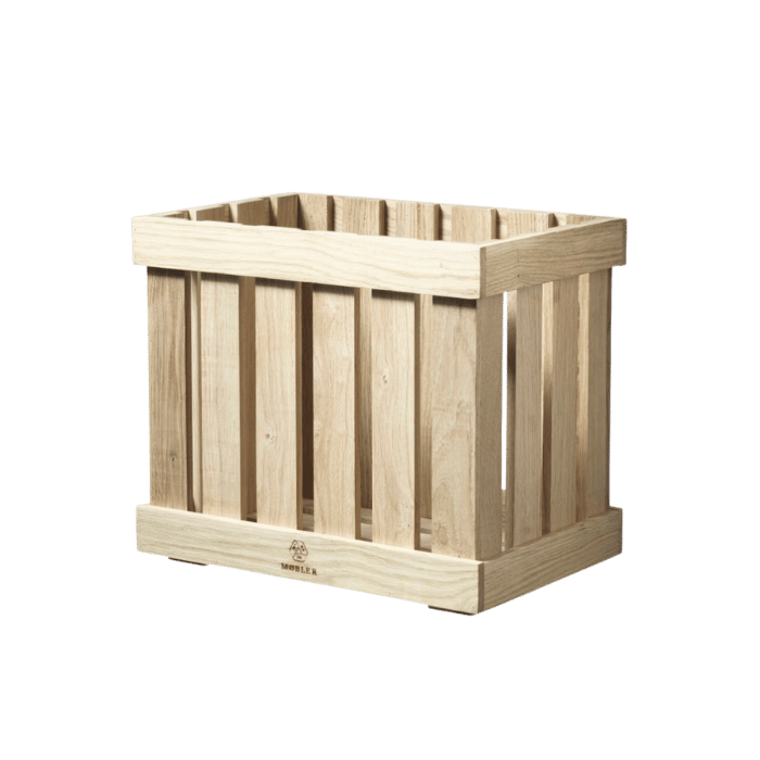FDB Møbler X1 Æbletoft Apple Boxes, Natural Untreated Oak