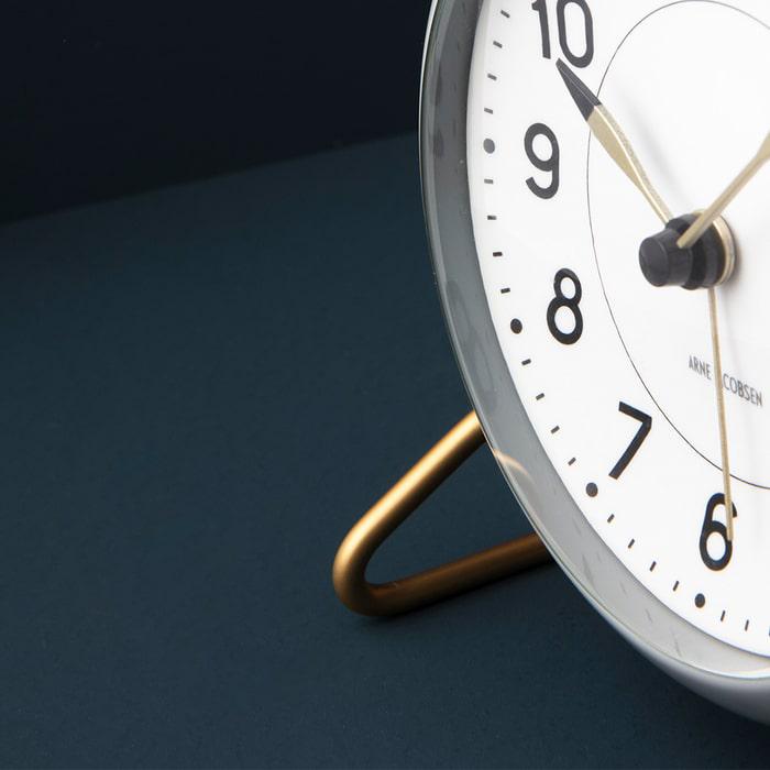 Arne Jacobsen Station Table Clock, Grey/White – BrandsWalk
