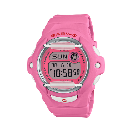 Casio BABY-G BG169CH-4 watch, front view | Pink