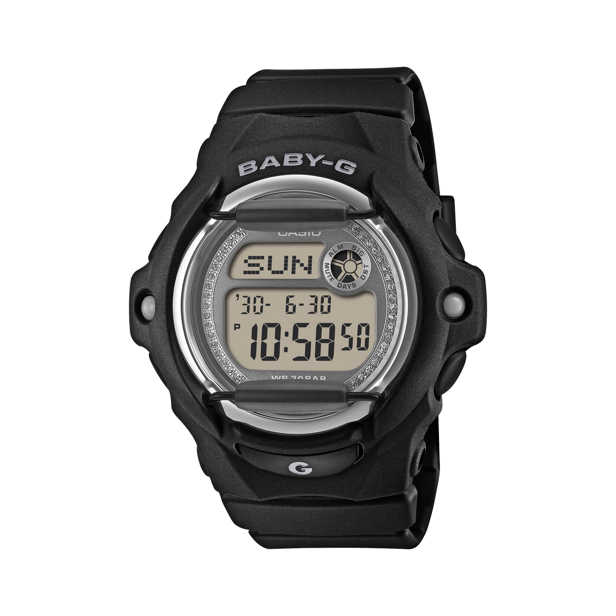 Casio BABY-G BG169KB-1 watch, front view | Black