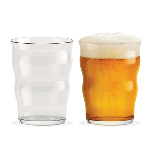 Holmegaard x Mikkeller Pint Beer Glass, Clear, 13.5 Oz, 2 Pcs.