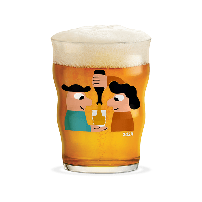 Holmegaard x Mikkeller Pint Beer Annual Glass, 13.5 Oz