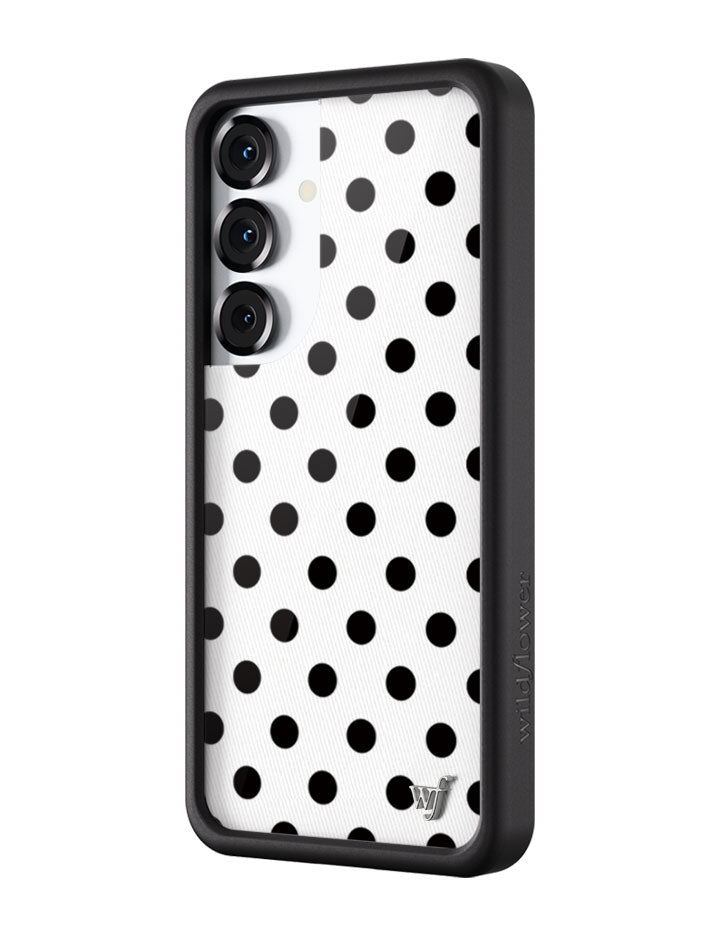 Wildflower Polka Dot White Samsung Galaxy Case