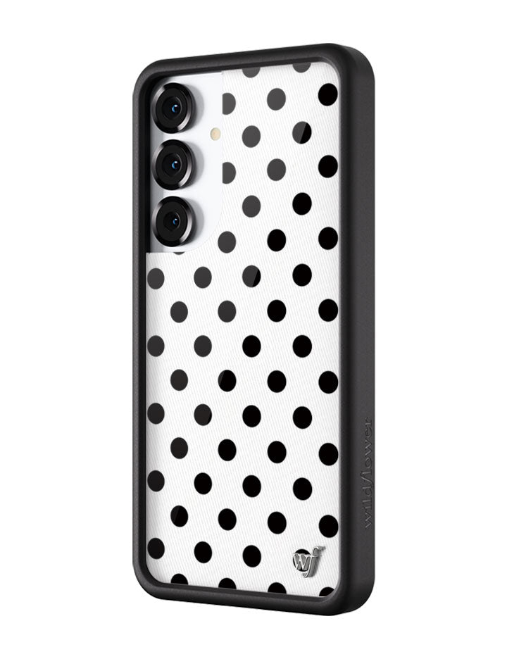 Wildflower Polka Dot White Samsung Galaxy Case