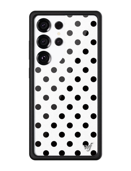 Wild Flower Polka Dot White Samsung Galaxy Case