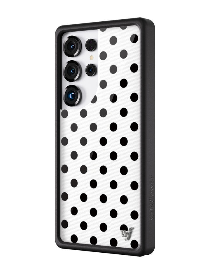 Wildflower Polka Dot White Samsung Galaxy Case