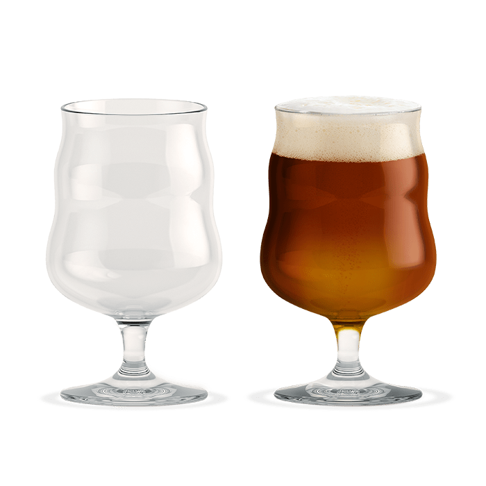 Holmegaard x Mikkeller Universal Beer Glass, Clear, 13.5 Oz, 2 Pcs.