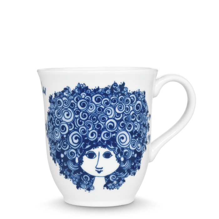 Bjørn Wiinblad Rosalinde Mug, Blue, 11.9 Oz