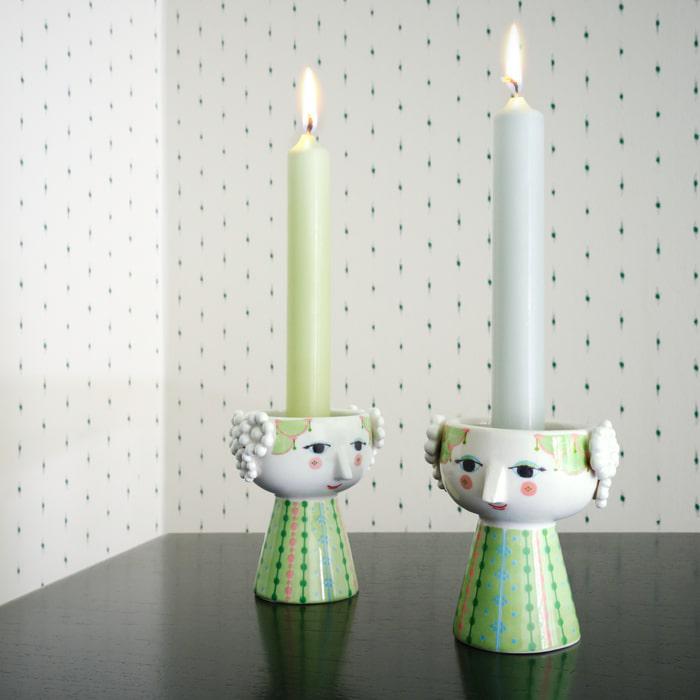 Bjørn Wiinblad Eva Candleholder, H: 3.7"