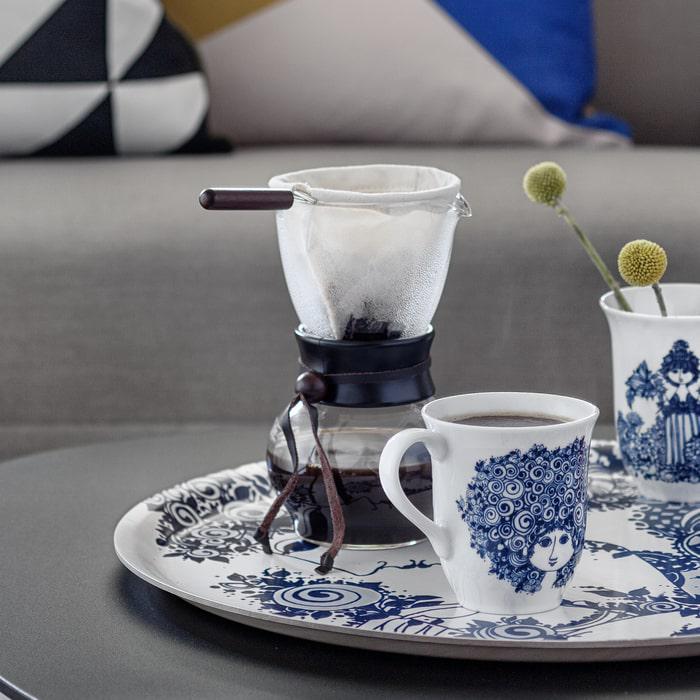Bjørn Wiinblad Rosalinde Mug, Blue, 11.9 Oz