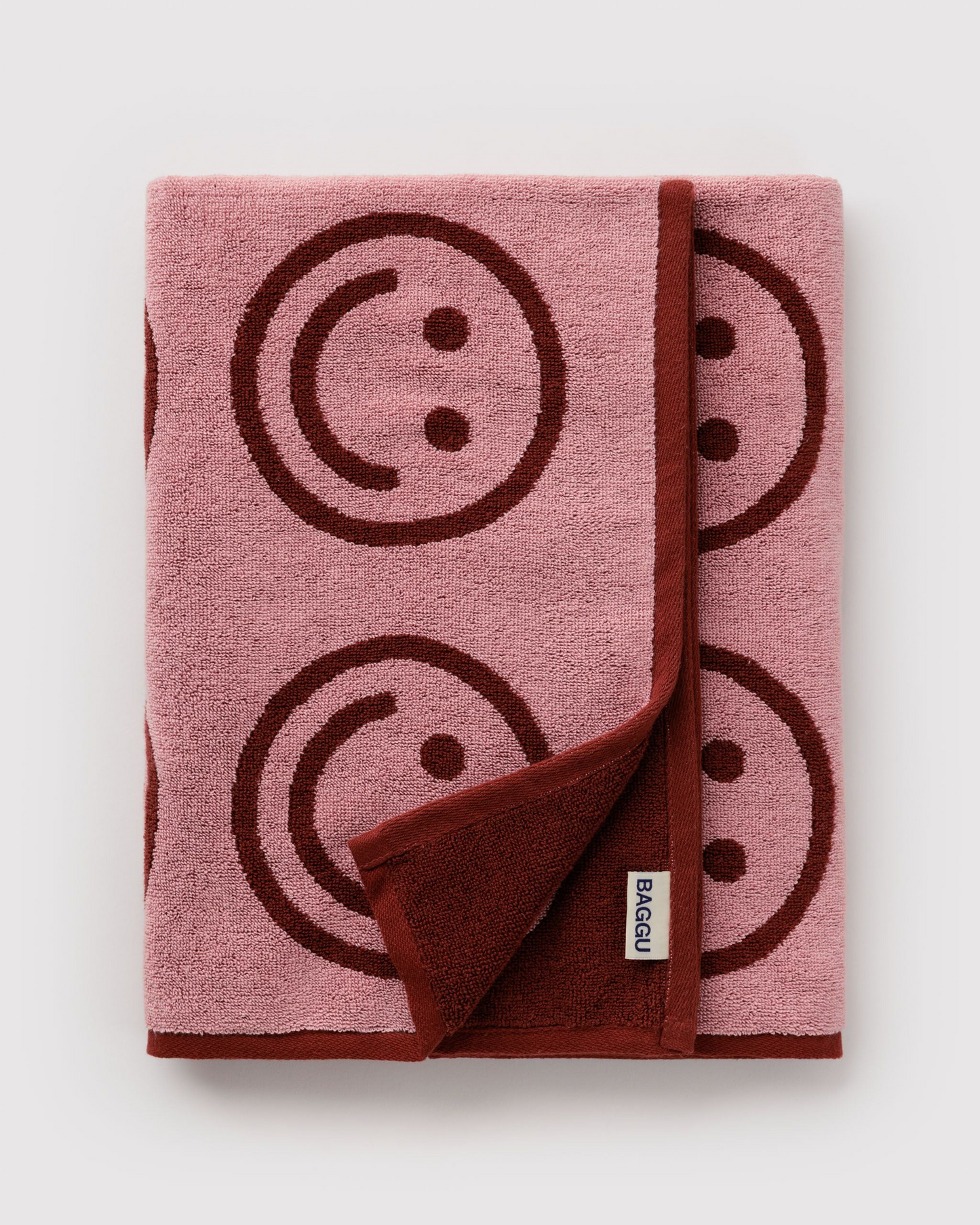 Baggu Bath Towel | Blush Happy