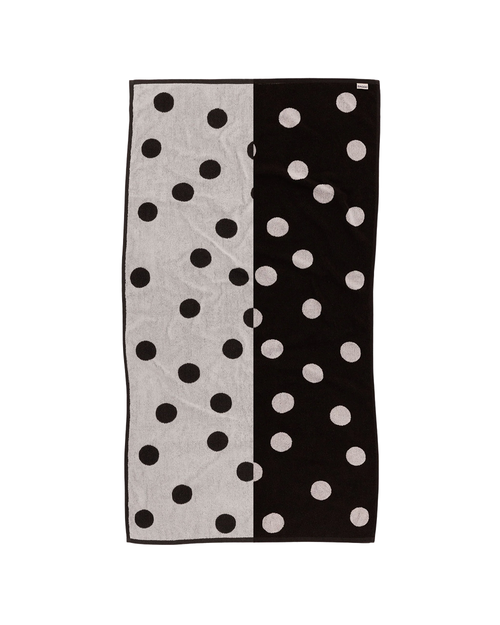 Baggu Bath Towel | Cream and Black Polka Dot
