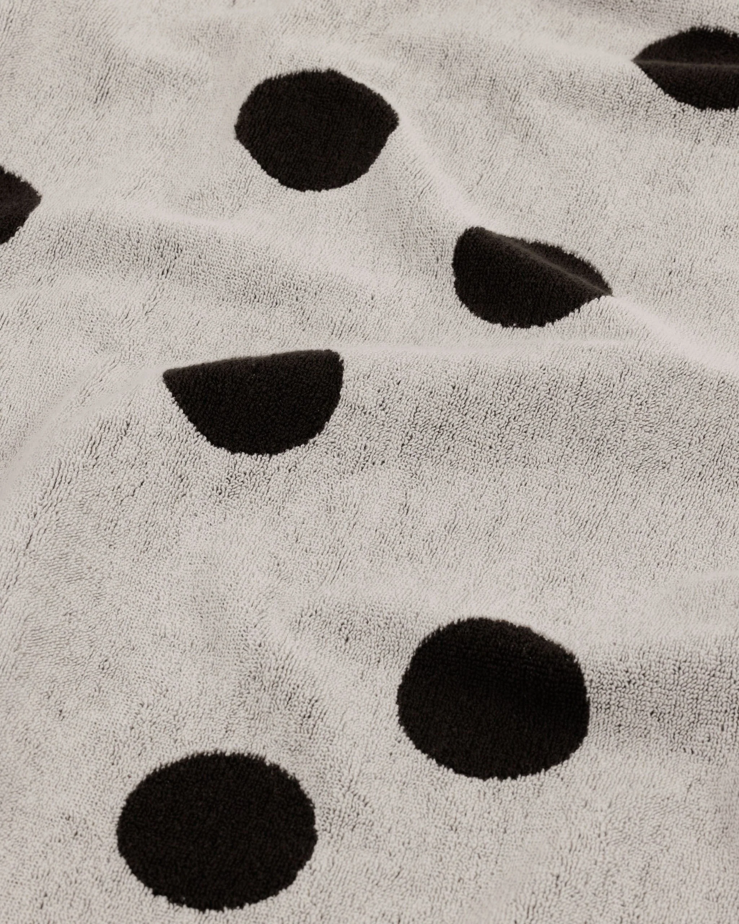 Baggu Bath Towel | Cream and Black Polka Dot