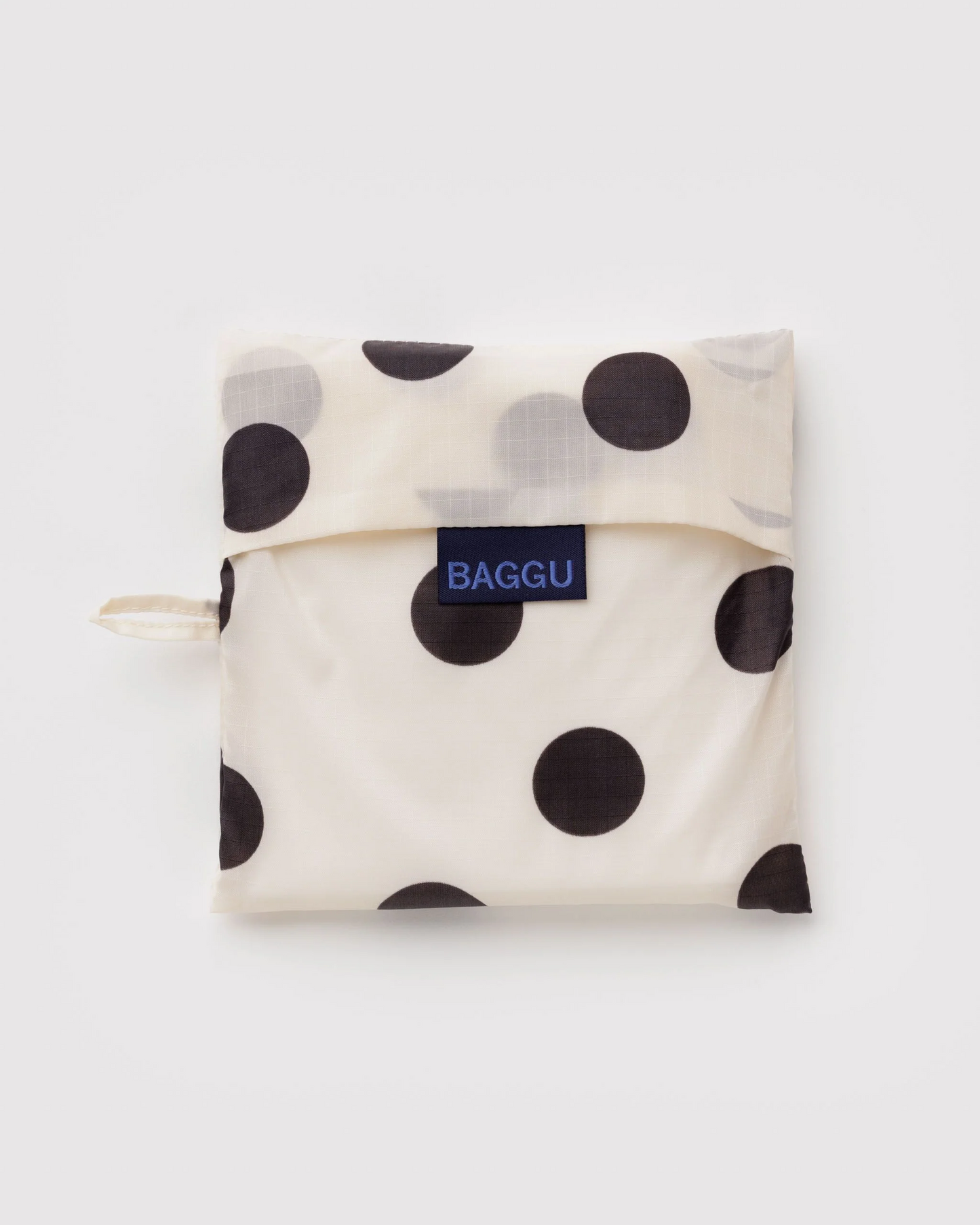 Baggu Big Reusable Bag | Cream and Black Polka Dot