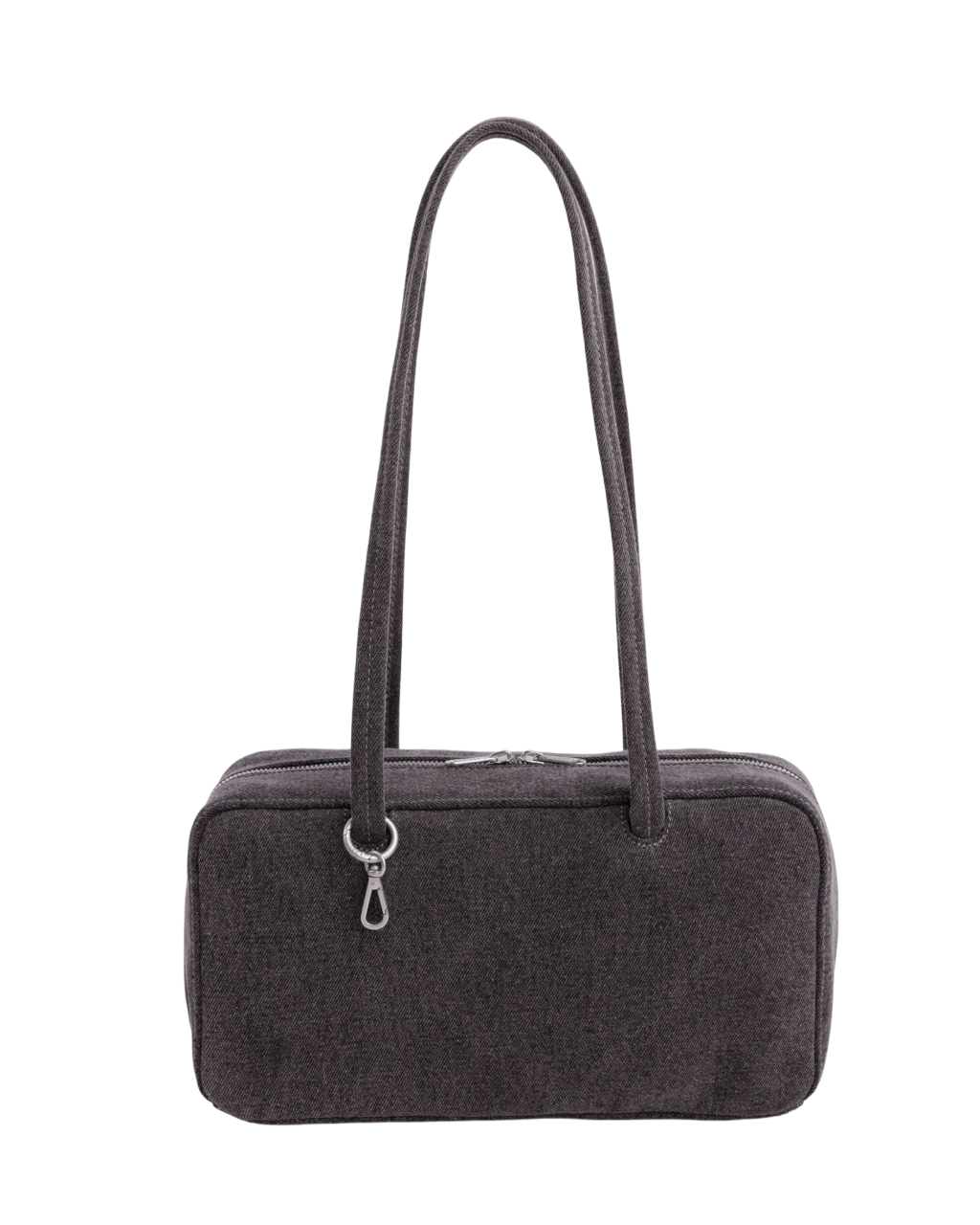 Baggu Denim Bowler Bag | Washed Black Denim