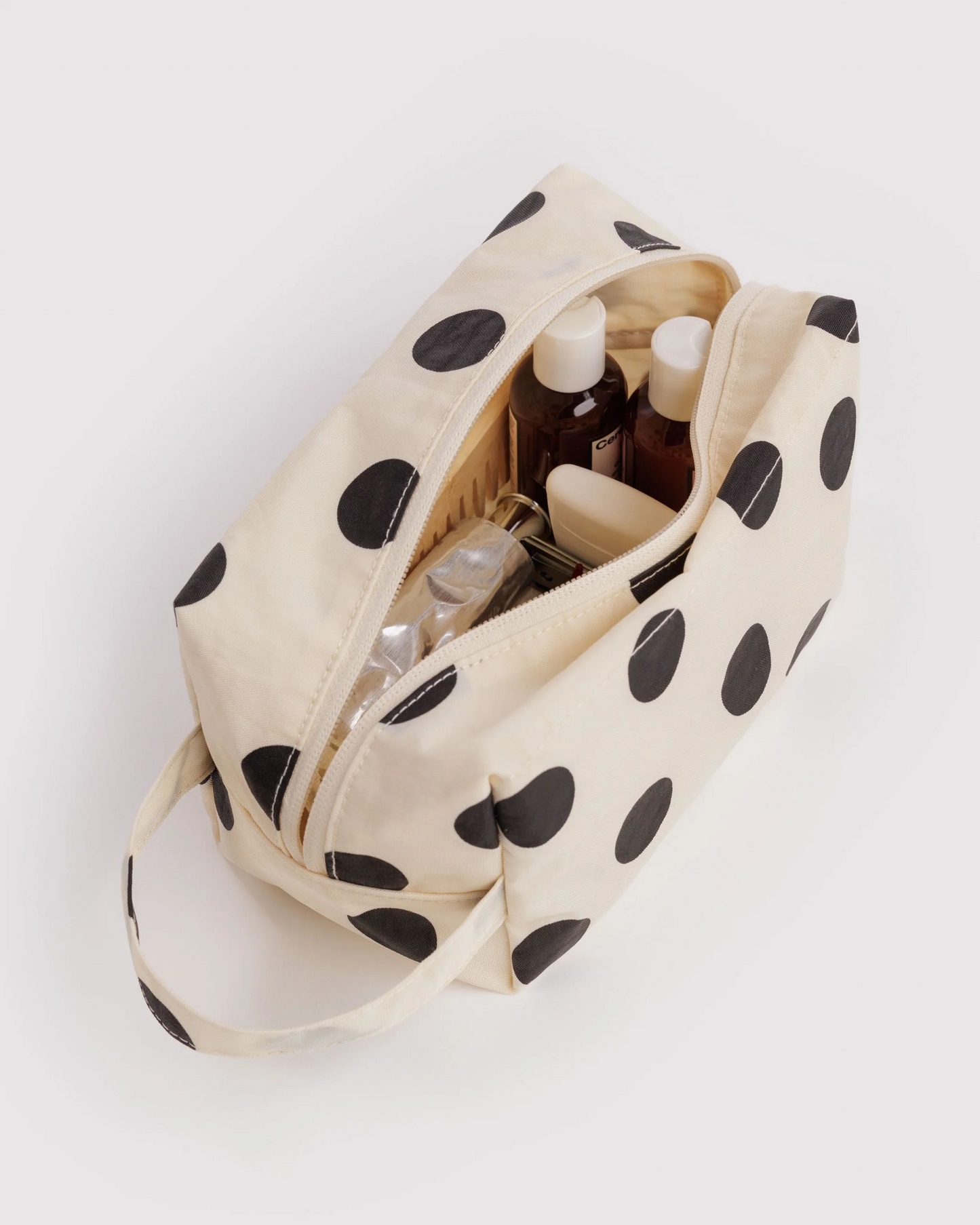 Baggu Dopp Kit | Cream and Black Polka Dot