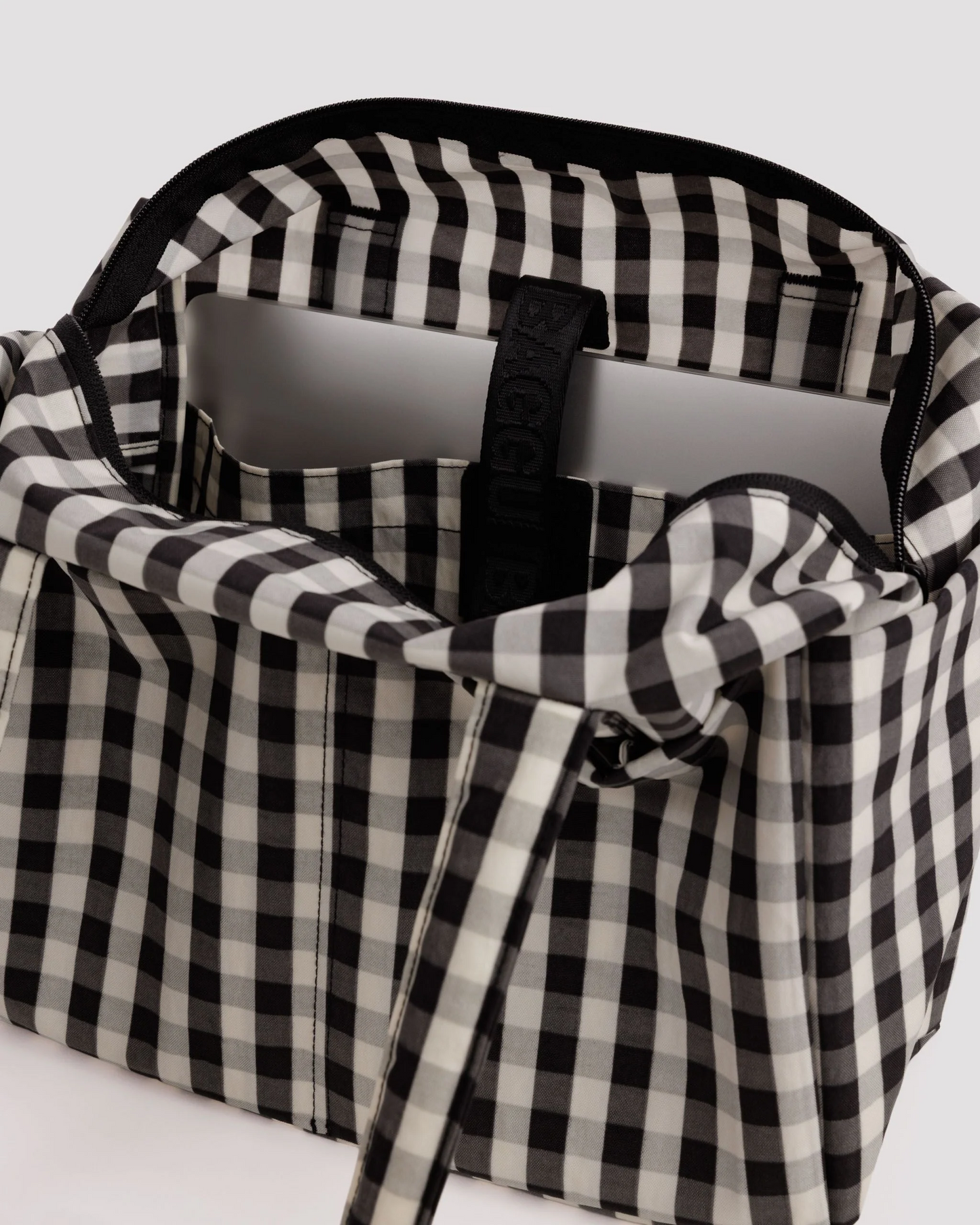 Baggu Everyday Cloud Bag | Black and Cream Gingham