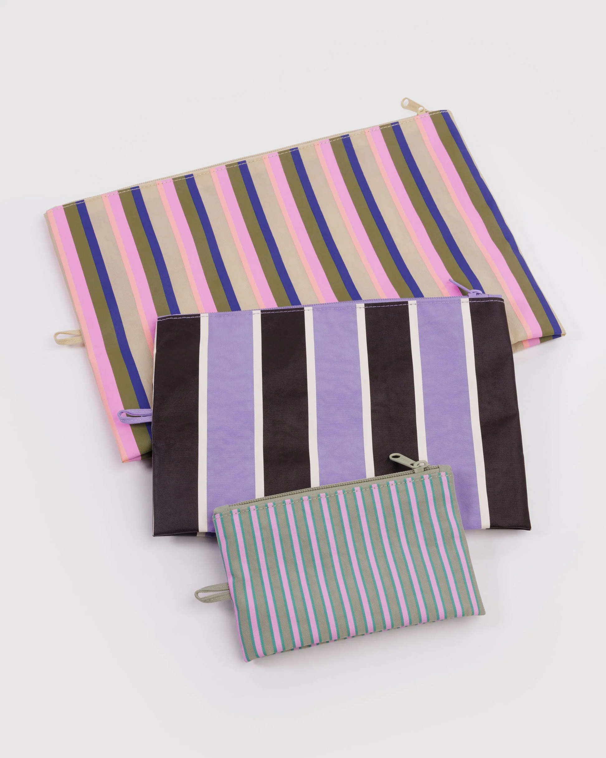 Baggu Go Pouch Set | Candy Shop Stripes 