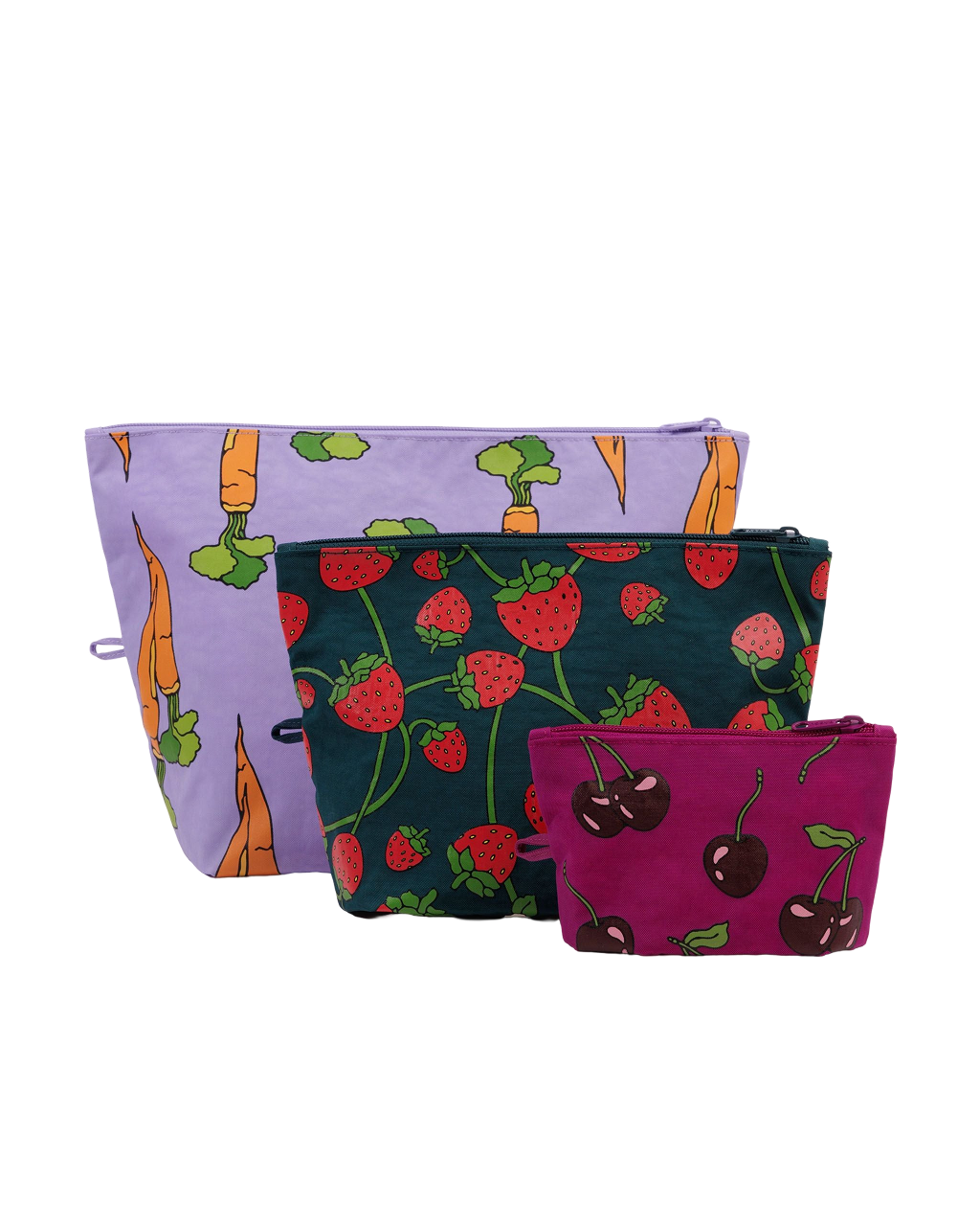 Baggu Go Pouch Set | Carrots and Berries 