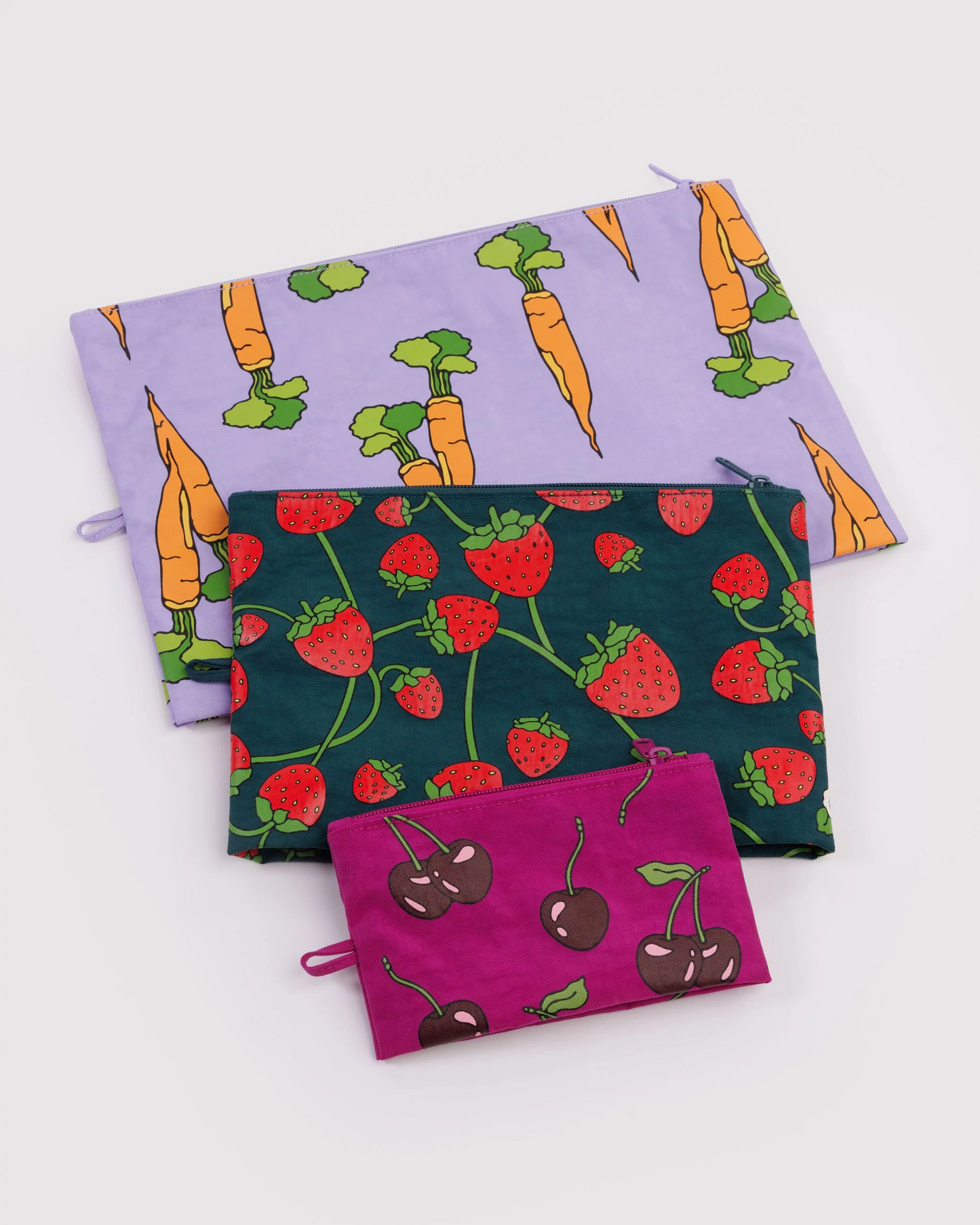 Baggu Go Pouch Set | Carrots and Berries 