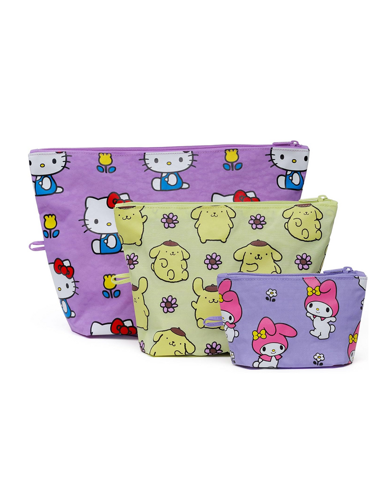 Baggu Go Pouch Set | Hello Kitty and Friends Floral 