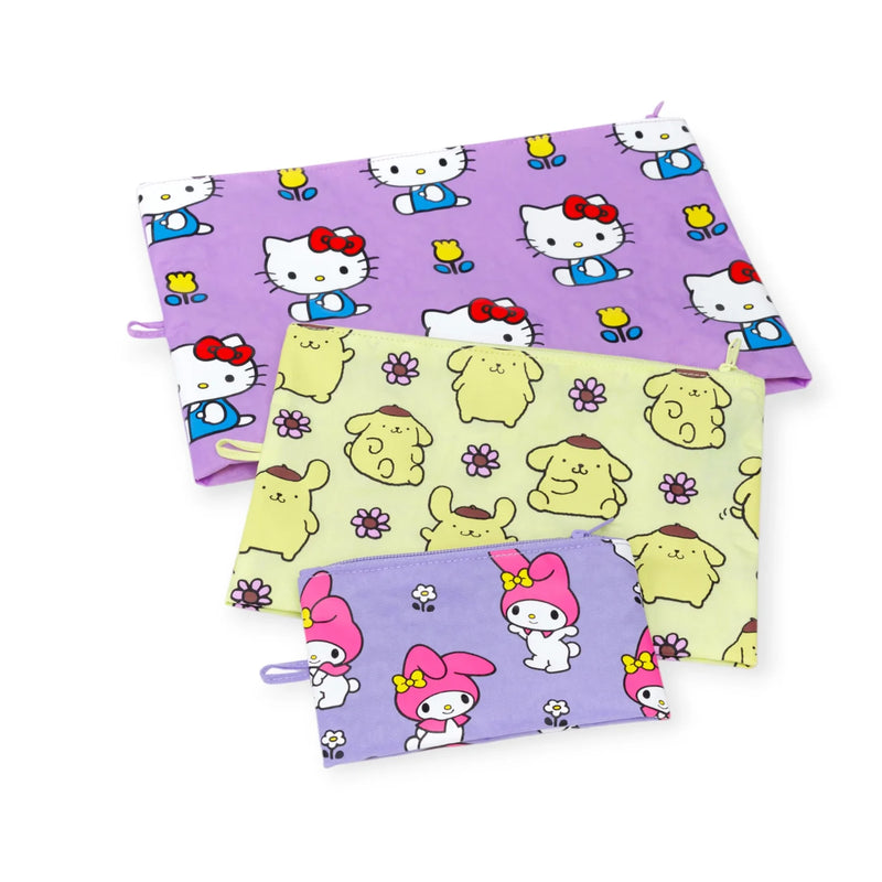 Baggu Go Pouch Set | Hello Kitty and Friends Floral 