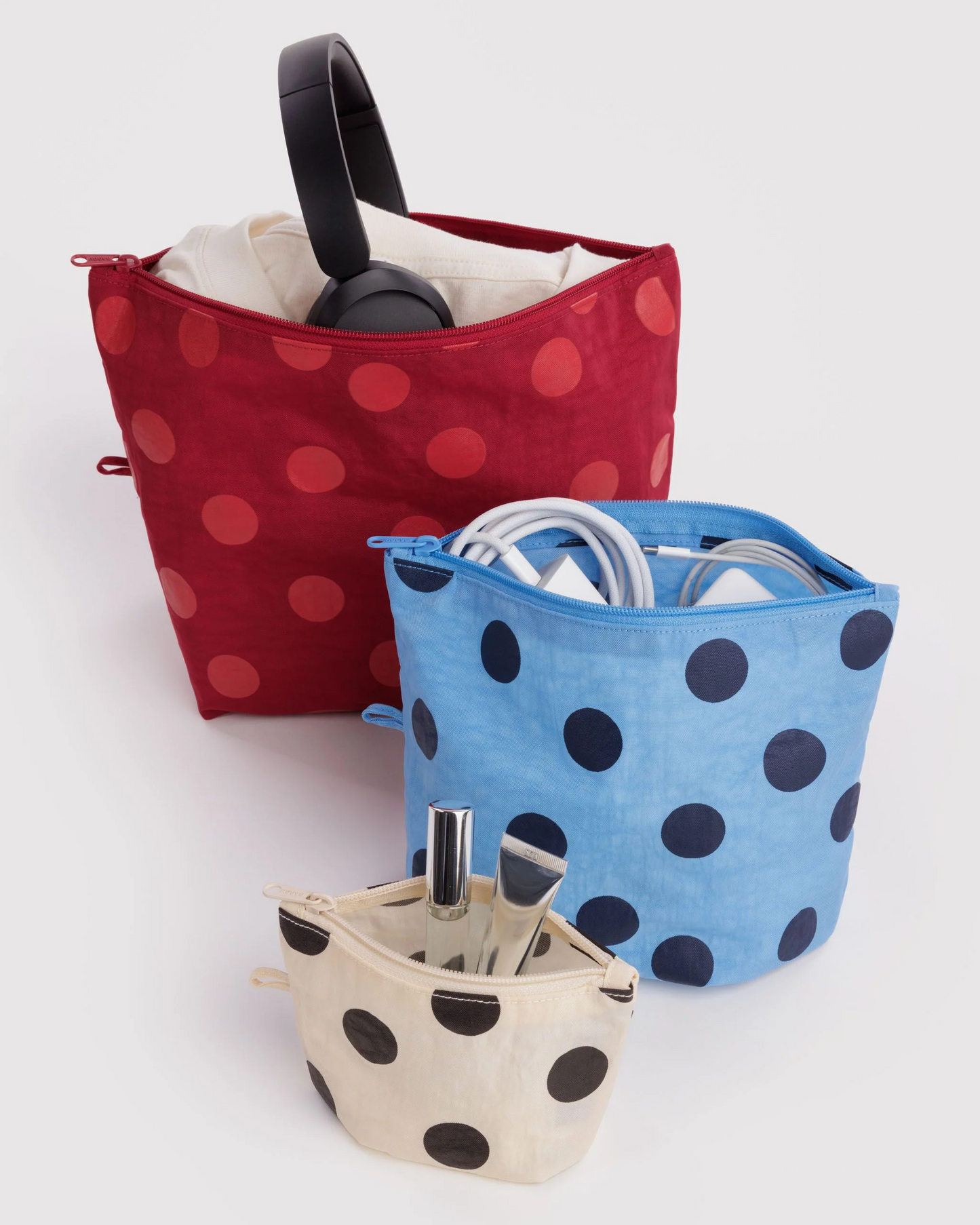 Baggu Go Pouch Set | Polka Dot Mix