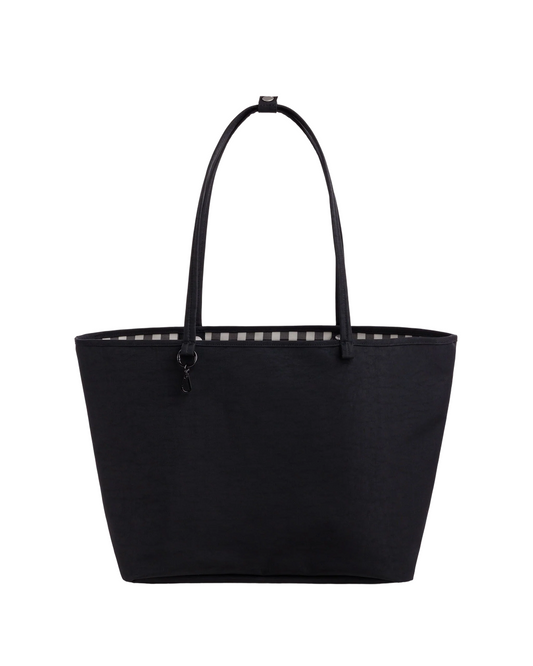 Baggu Large Nylon Reversible Tote | Black Mix