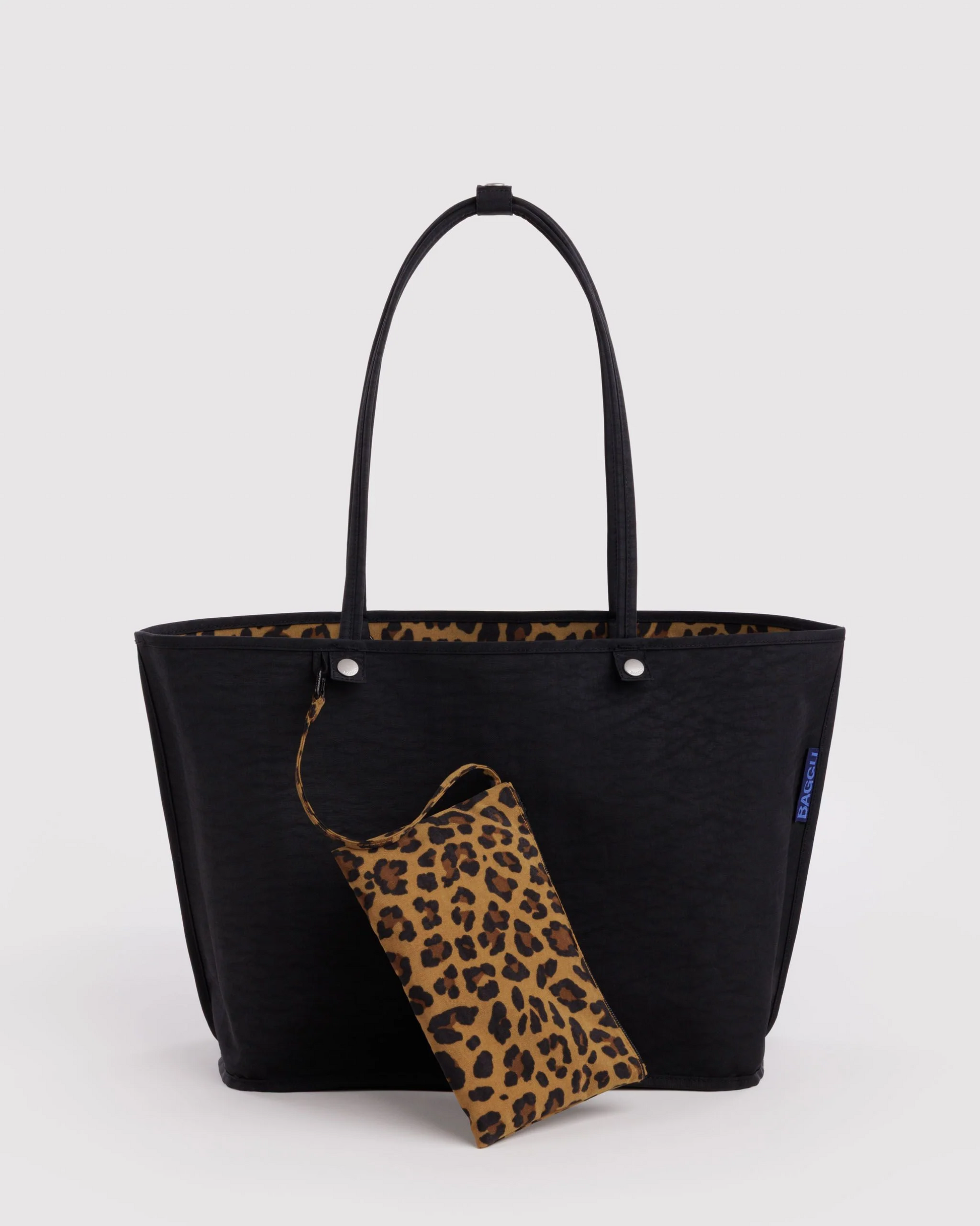 Baggu Large Nylon Reversible Tote | Leopard Mix 