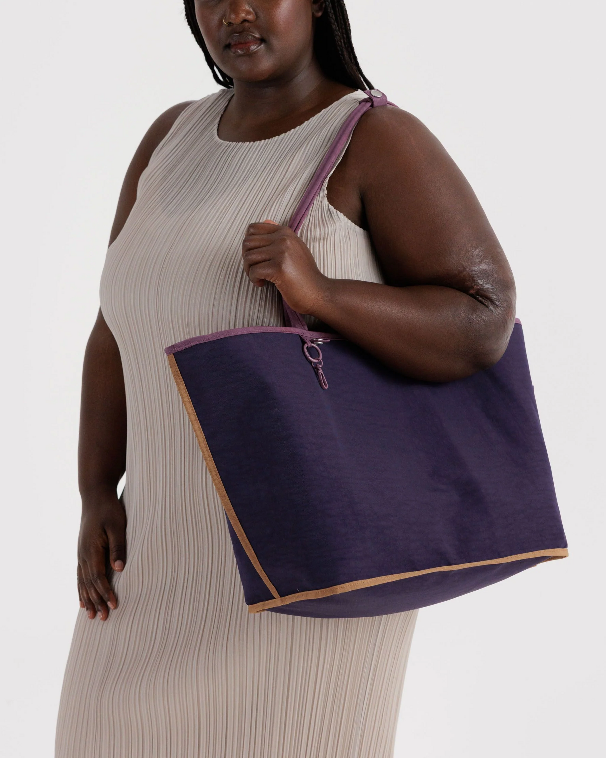 Baggu Large Nylon Reversible Tote | Wild Plum Mix 