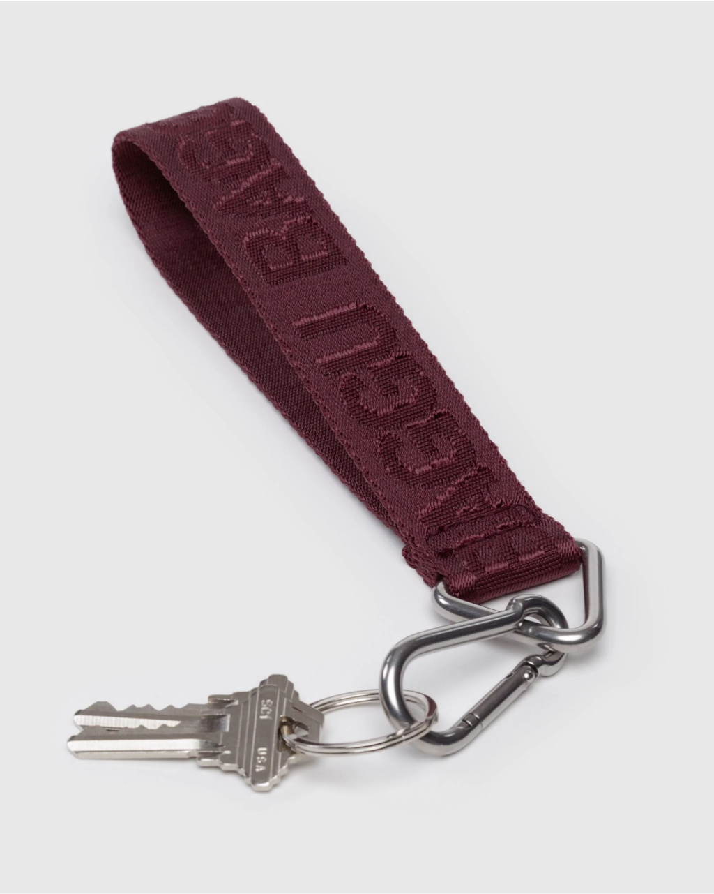 Baggu Logo Keychain | Mahogany