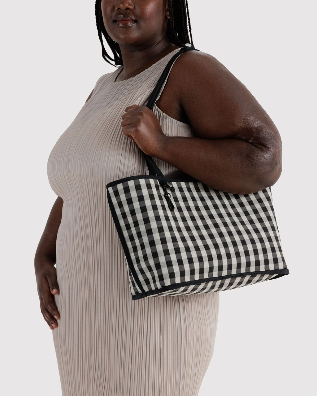 Baggu Medium Nylon Reversible Tote | Black Mix 