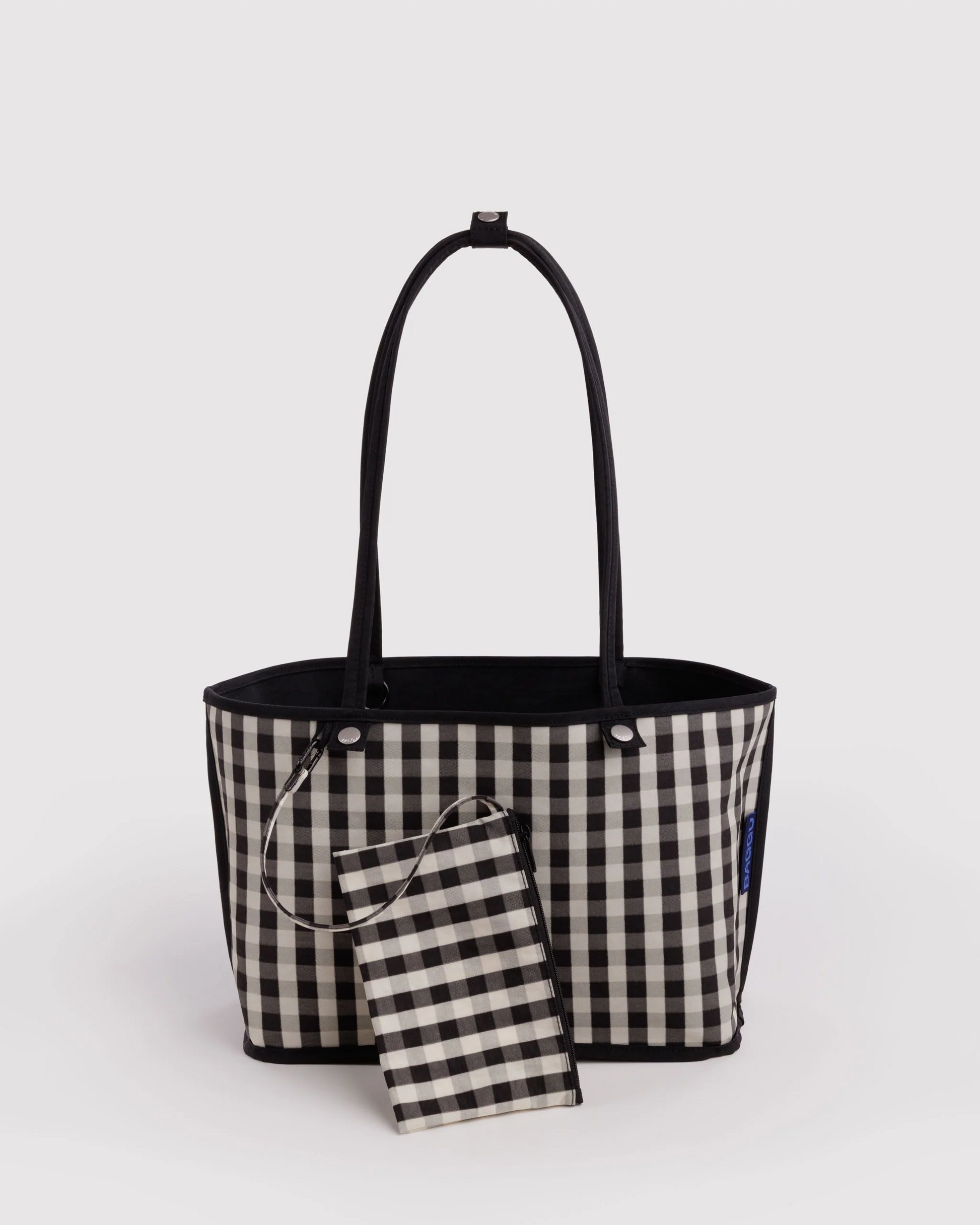 Baggu Medium Nylon Reversible Tote | Black Mix 