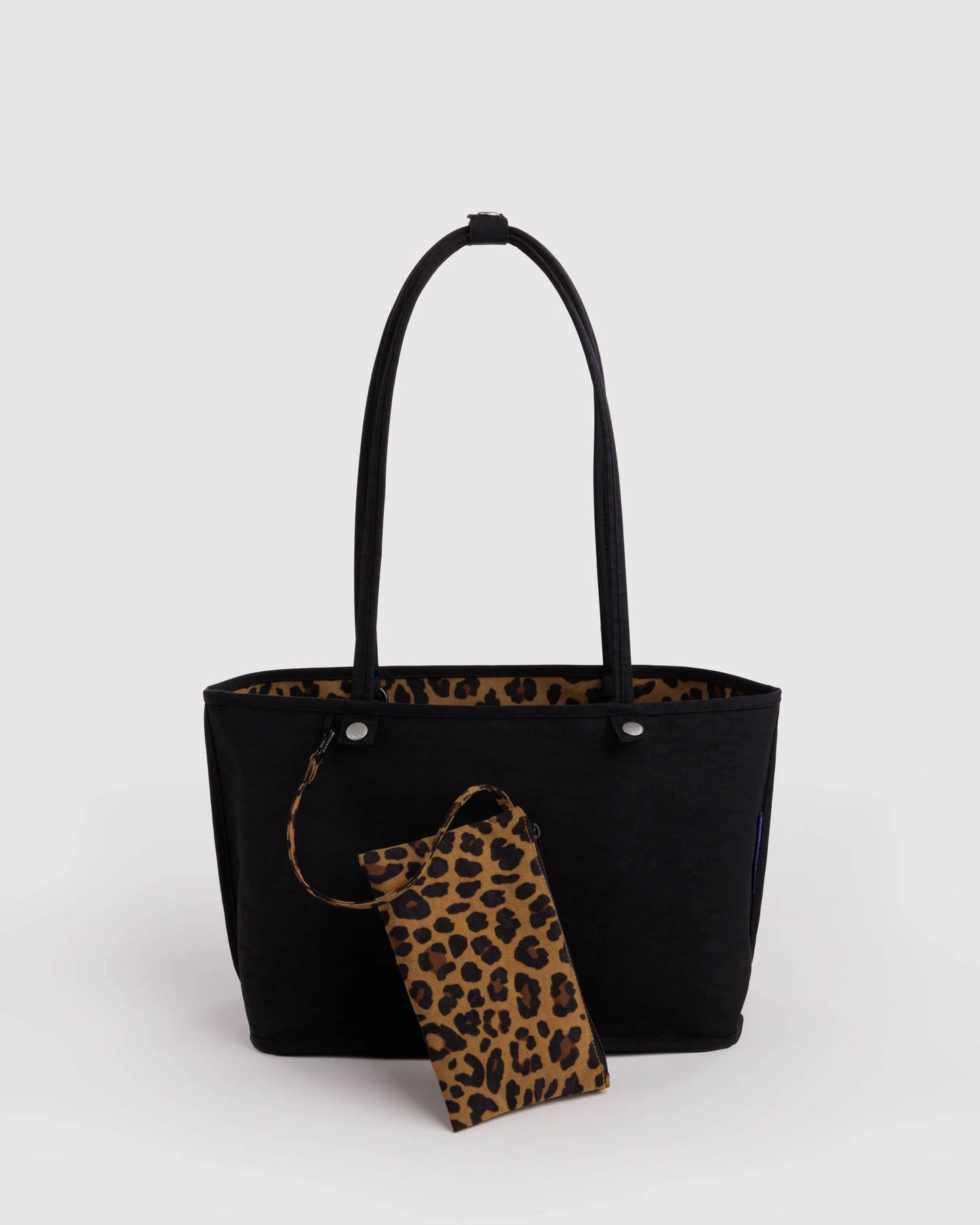 Baggu Medium Nylon Reversible Tote | Leopard Mix 