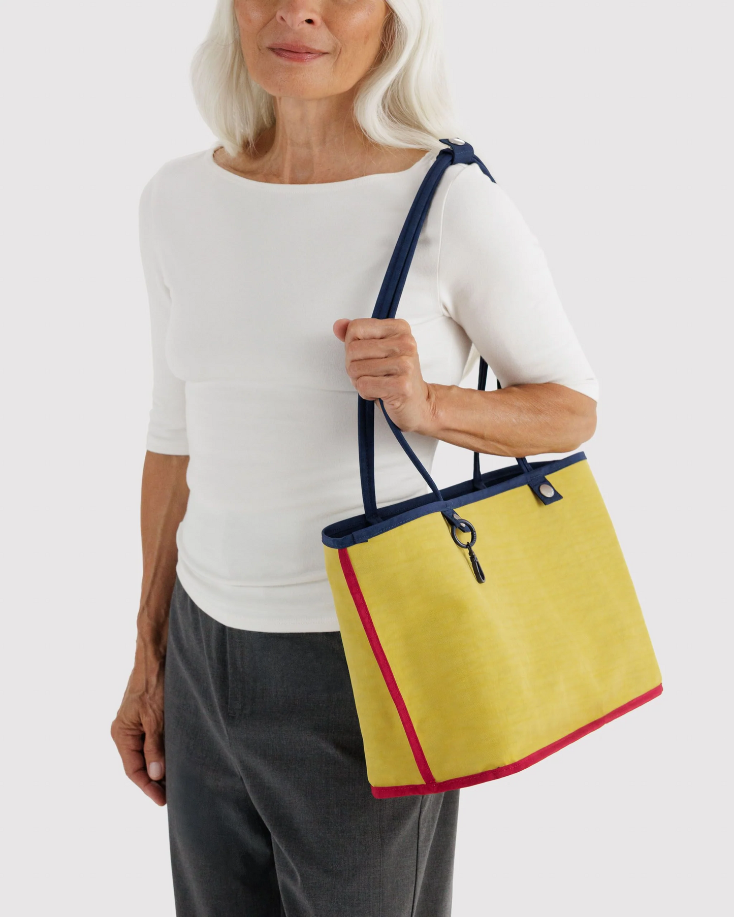 Baggu Medium Nylon Reversible Tote | Navy Mix 
