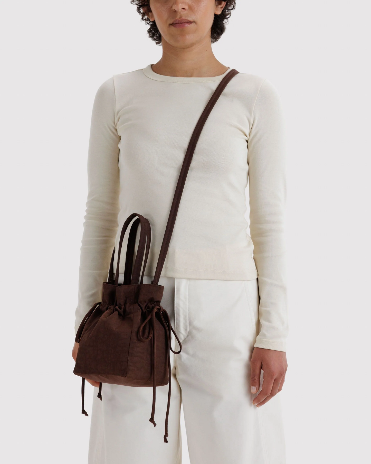 Baggu Nylon Drawstring Bag | Coffee 