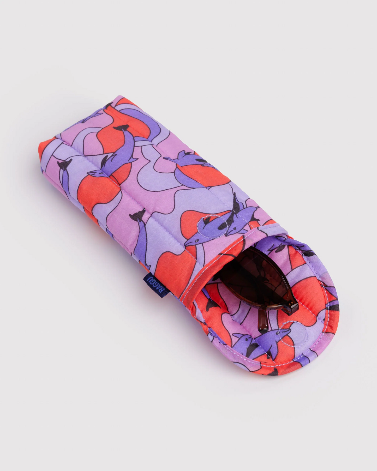 Baggu Puffy Glasses Sleeve | Dolphins 