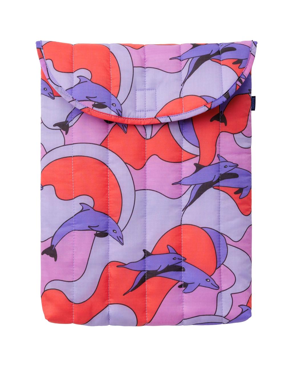 Baggu Puffy Laptop Sleeve 16" | Dolphins
