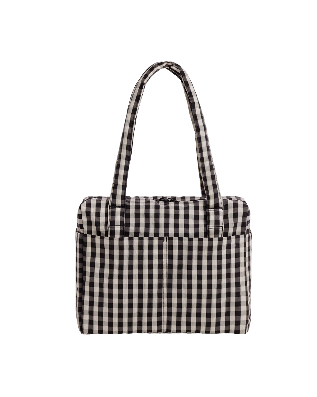 Baggu Small Cloud Carry-On | Black-and-Cream-Gingham 