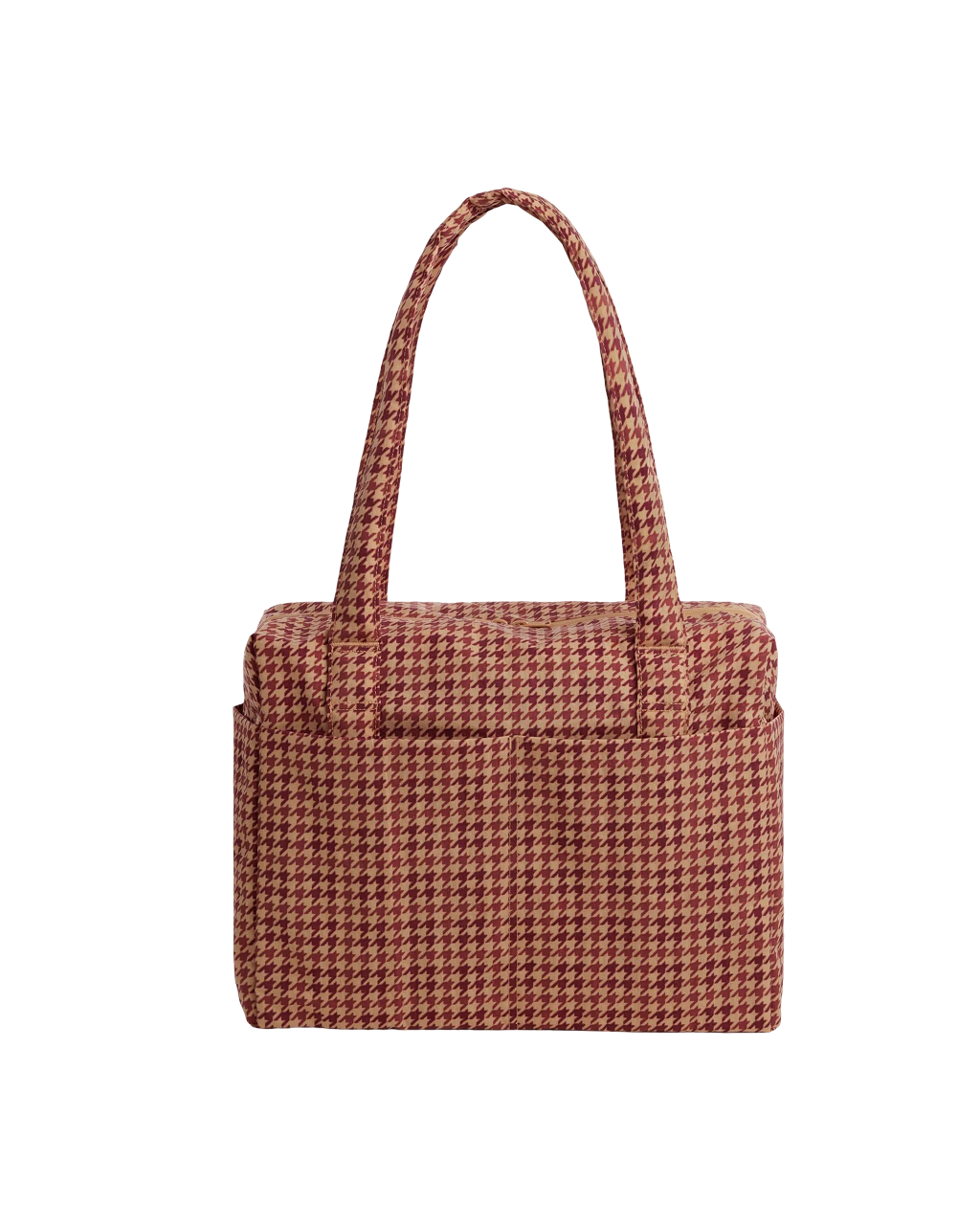Baggu Small Cloud Carry-On | Tan Houndstooth 
