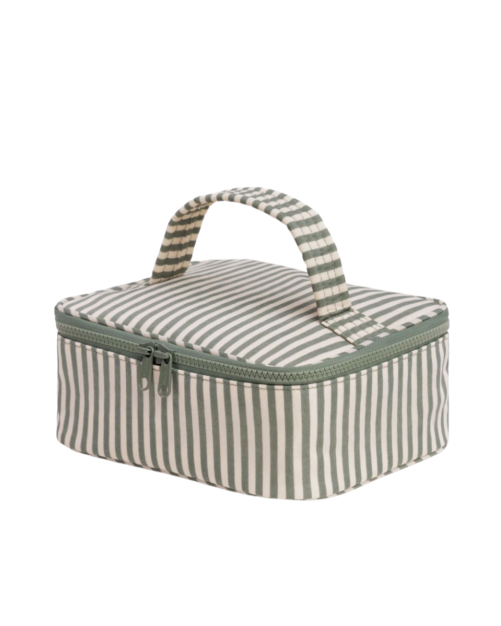 Baggu Small Cosmetic Case | Sage Stripe
