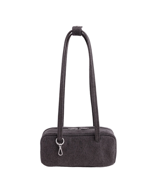 Baggu Small Denim Bowler Bag | Washed Black Denim 