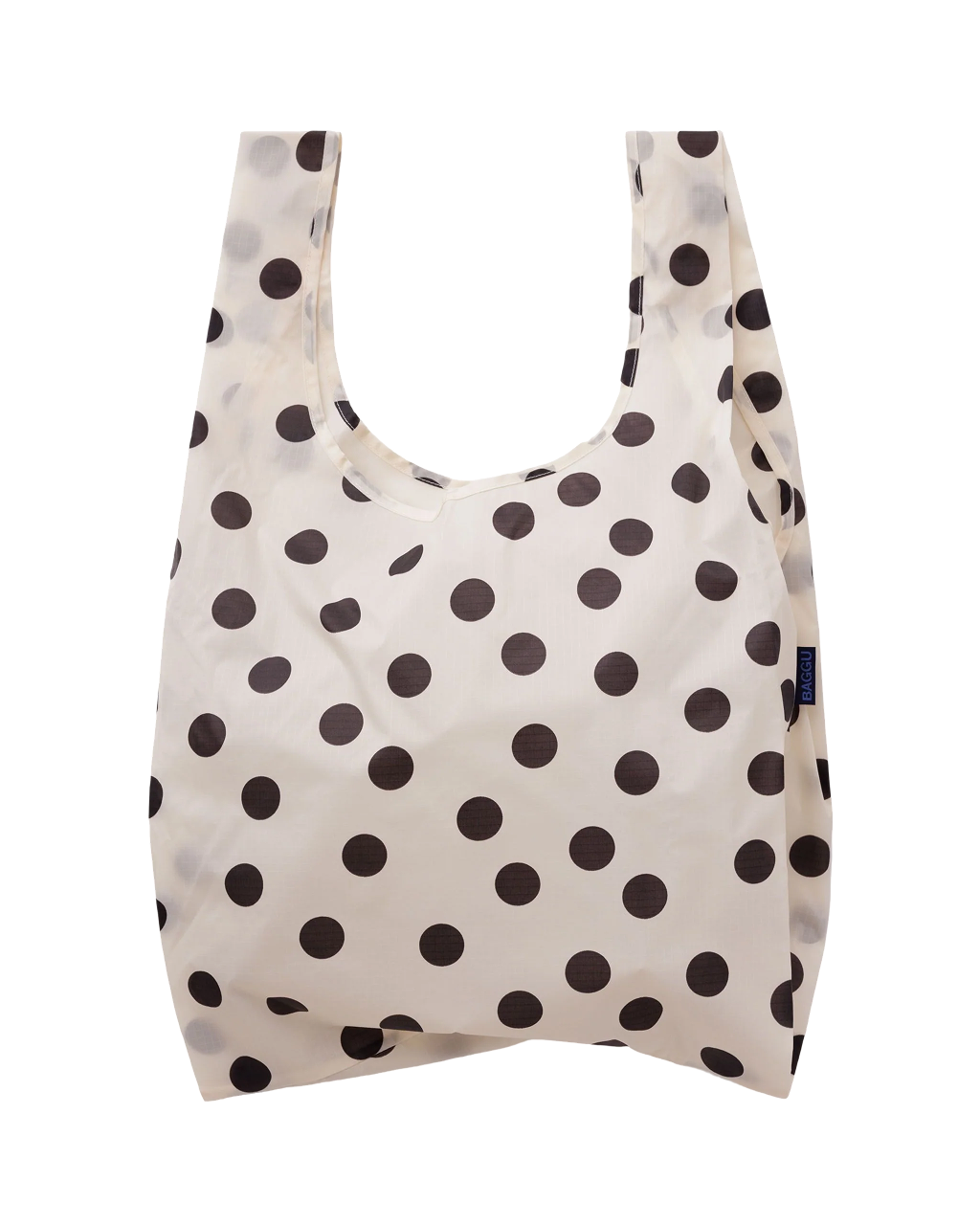 Baggu Standard Reusable Bag | Cream and Black Polka Dot 