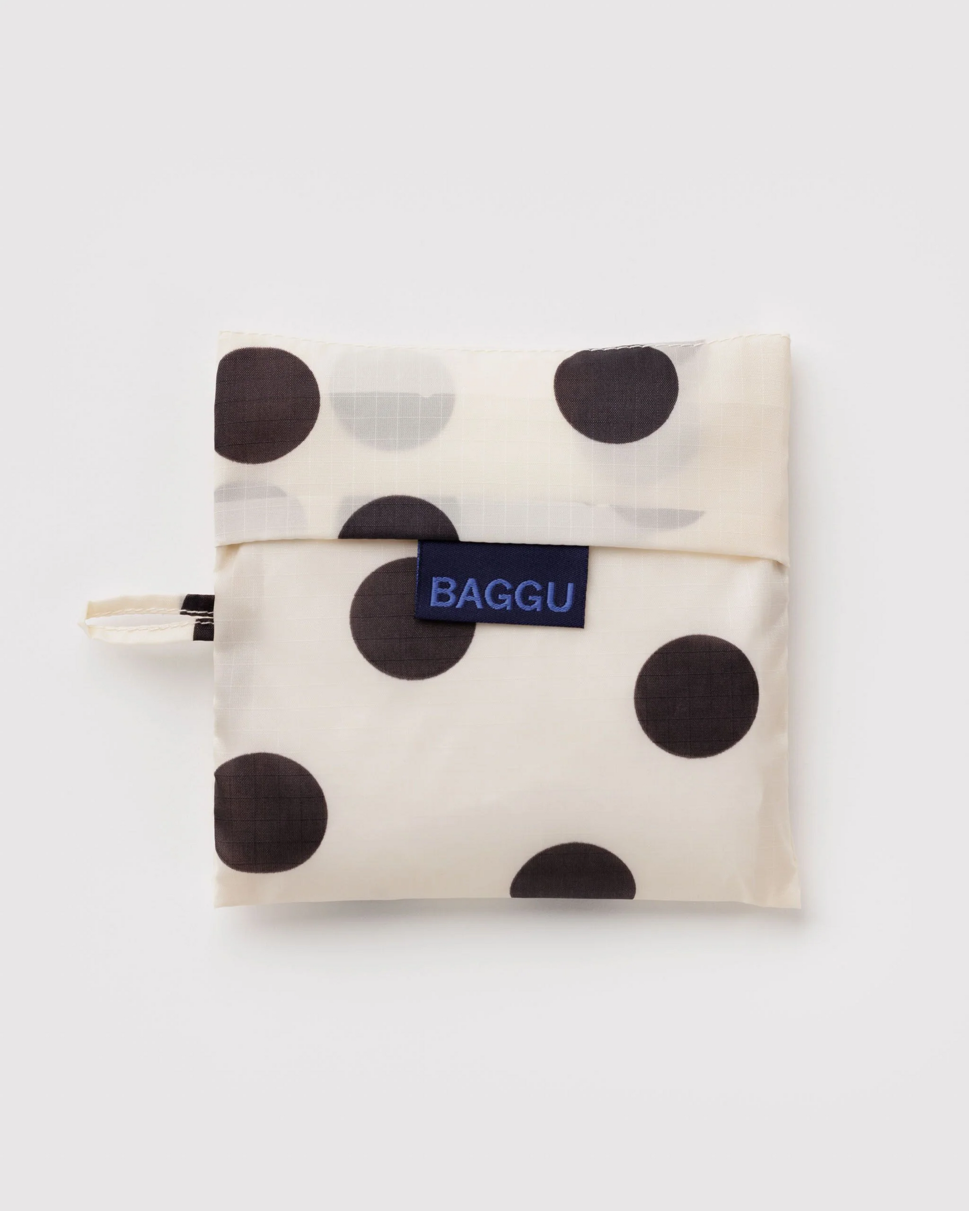 Baggu Standard Reusable Bag | Cream and Black Polka Dot 
