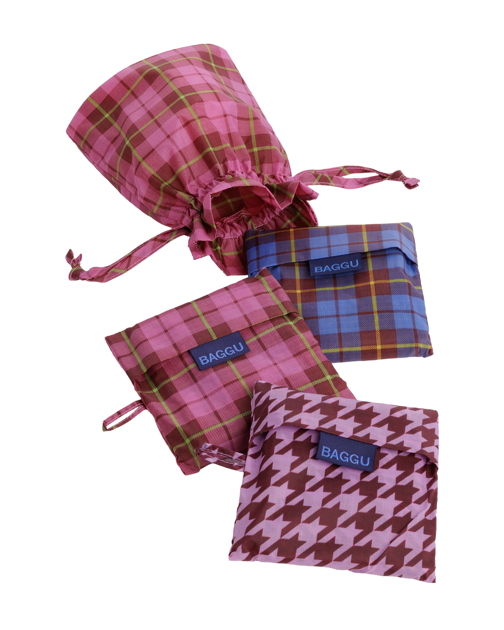 Baggu Standard Set of 3 | Check Mix 