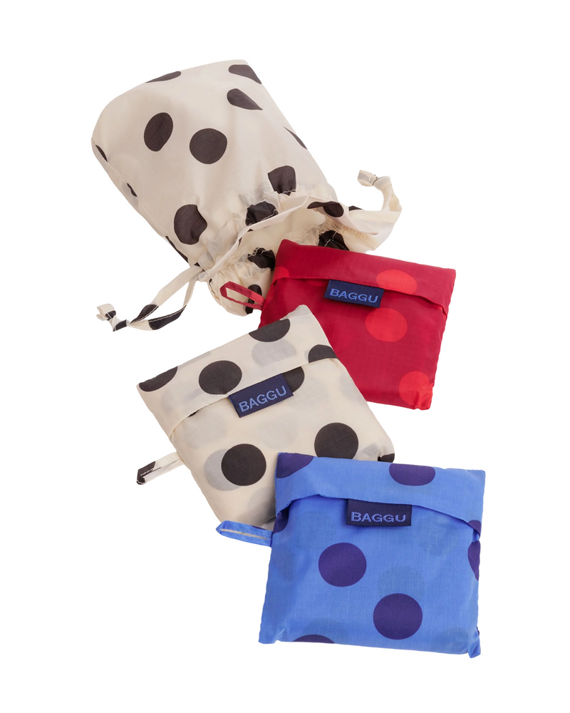 Baggu Standard Set of 3 | Polka Dot Mix 