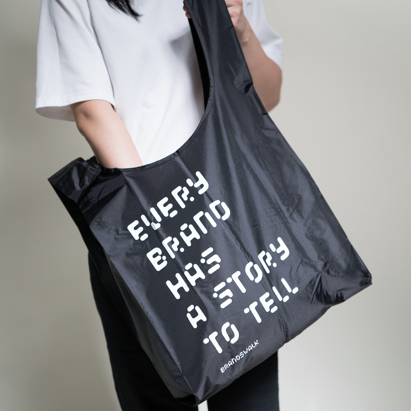 BrandsWalk Baggu Black Reusable Bag Standard Size
