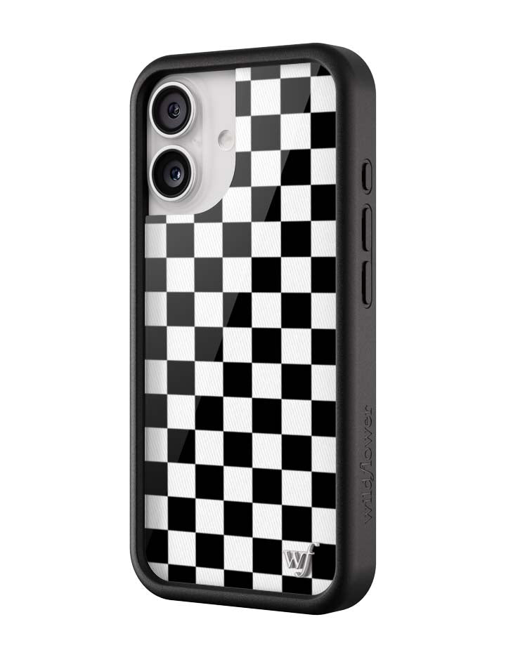 Checkers | Black iPhone Case